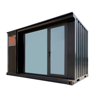 13’ Custom Built Steel Container Office, 90 Sq-Ft Working Area