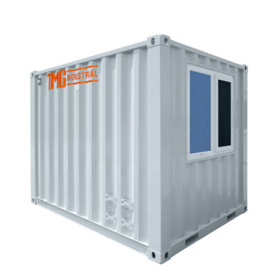10’ Custom Built Steel Container Office, 57 Sq-Ft Working Area