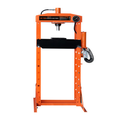 20 Ton Capacity Hydraulic Shop Press, Pneumatic & Manual Operation