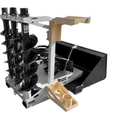 Bucket Bunker Side Auger Mount (Add-On Attachment)