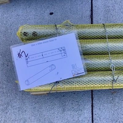 Hardened excavator bucket pin 65mm x 475mm