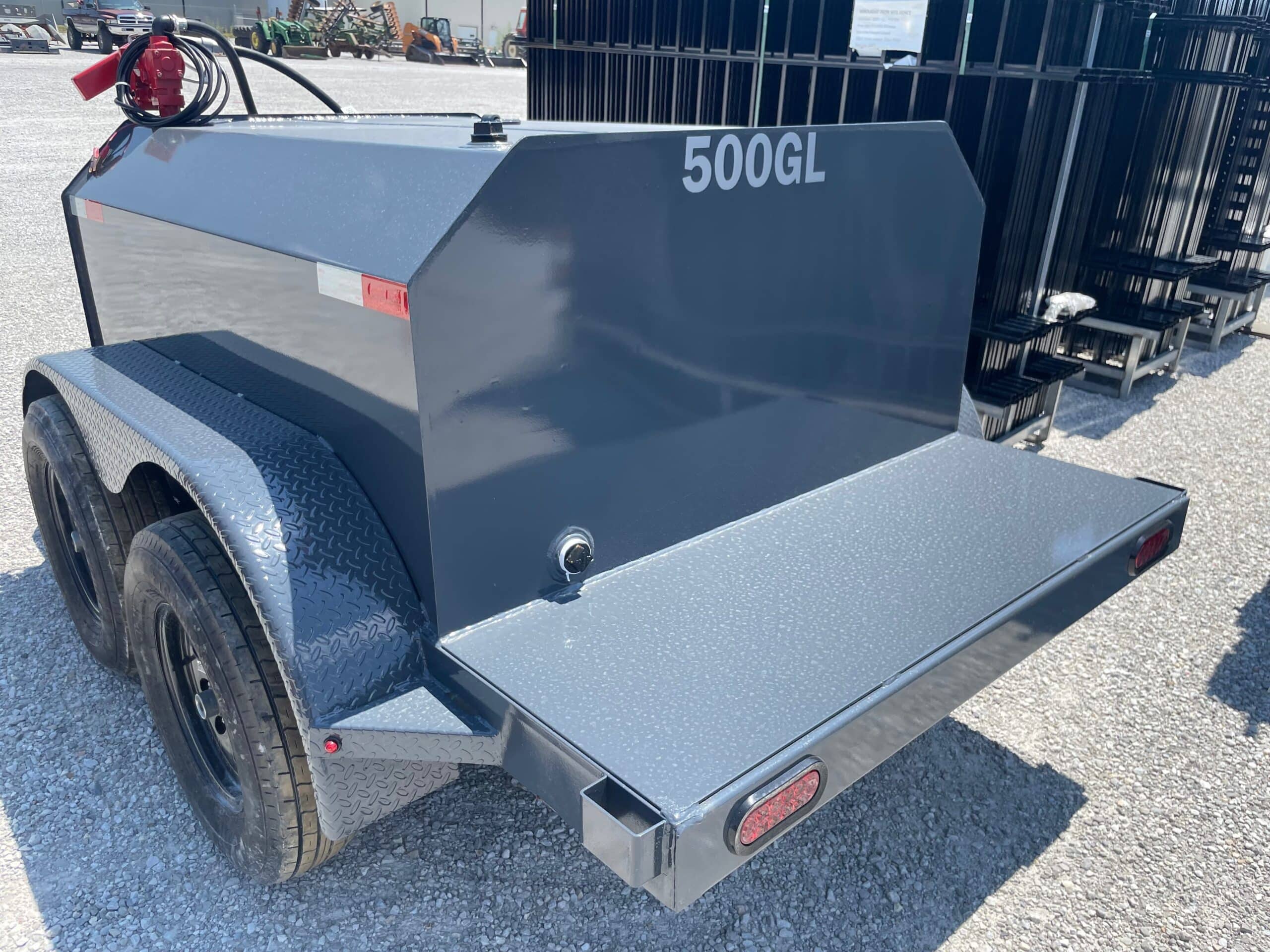 500 Gallon Diesel Fuel Trailer Product Image - ExcavatorPin 500 gallon diesel fuel trailer with pump